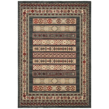 Safavieh 8 x 11 ft. Mahal Collection Global Rectangle Power Loomed RugNavy & Creme MAH636C-8